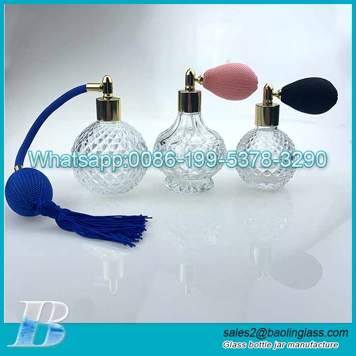 50ml 100ml airbag perfume atomizer long spray tassels refillable glass bottles spray bottle