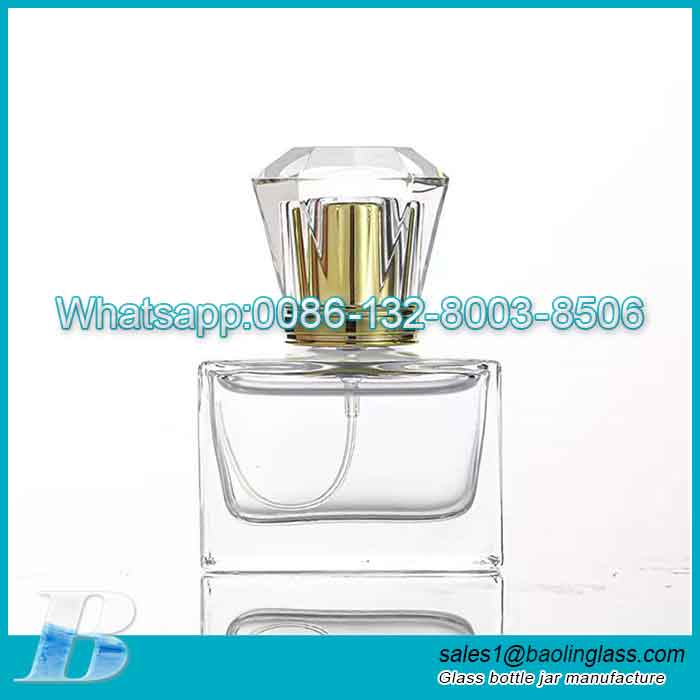 Bulk 30ml Rectangle Perfume Bottle Premium Glass Fragrance Atomizer