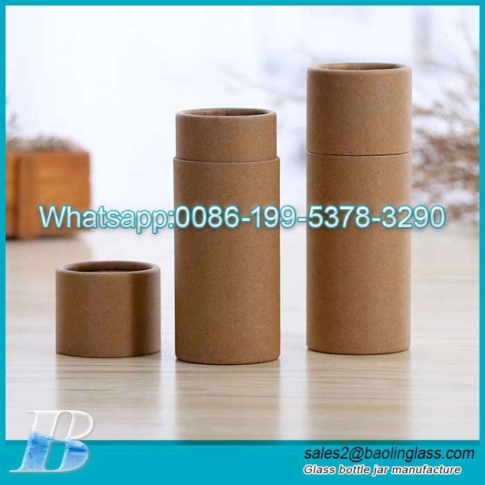 Environmental Friendly Recycled Cardboard Paper Tube Box For Cosmetic Packaging