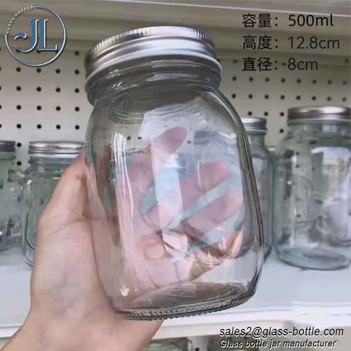Wide Mouth Pint Mason Jars with Lids for Canning or Drinkware