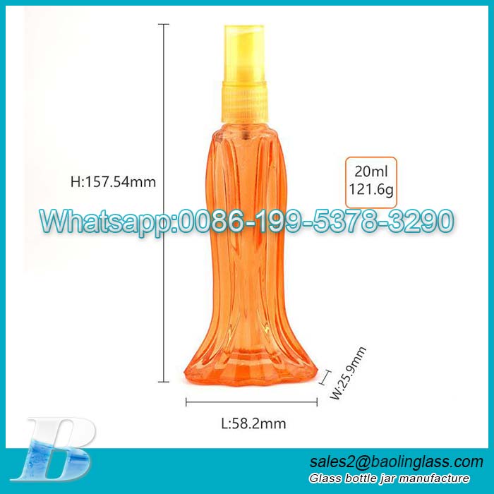 Luxury 20ml Perfume bottling fishtail perfume bottle