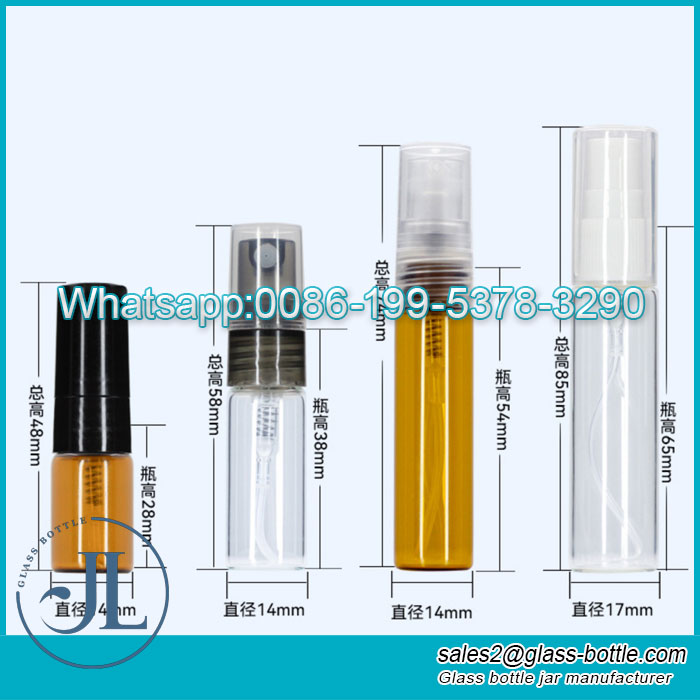 2ml 5ml Perfume Tester Bottle Vials Oral Sprayer Bottle
