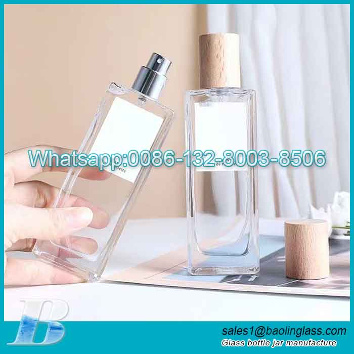 100ml wooden lid perfume bottle