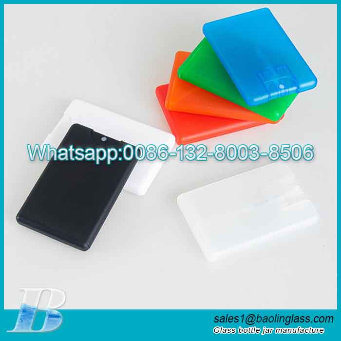 Empty Colored 20ml Credit Card Spray Bottles