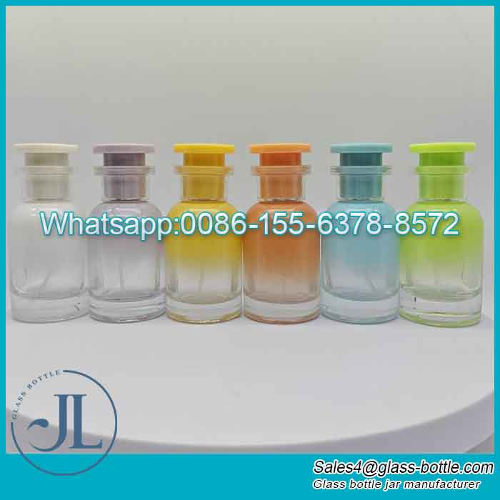 Gradient Color Perfume Glass Bottle 30ml in Stock
