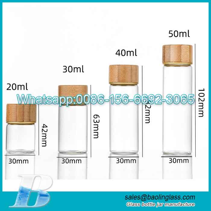 Sample Cosmetic Herb Spice Glass Vials