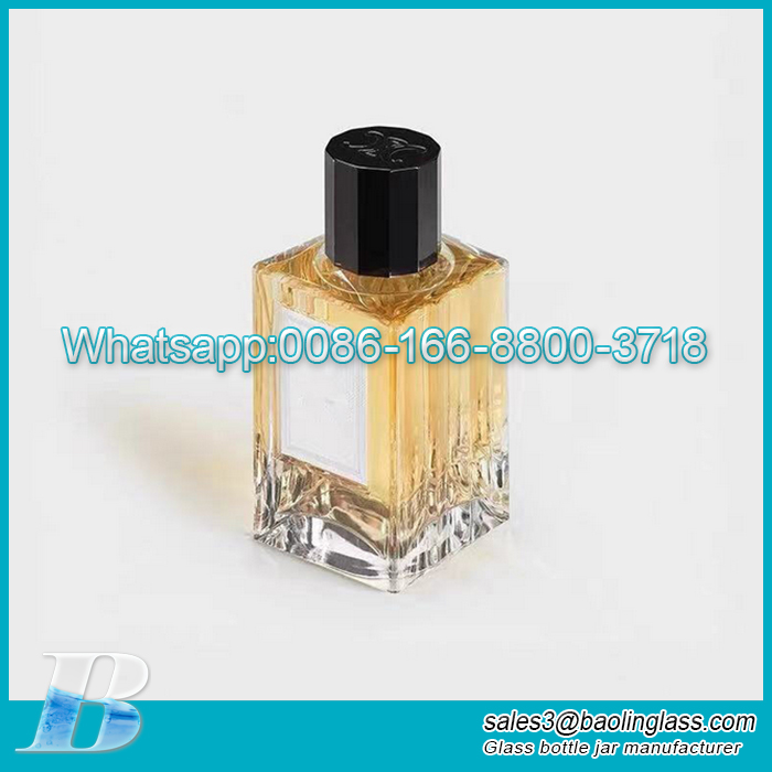 In stock 100ml empty perfume spray glass bottle for men and women