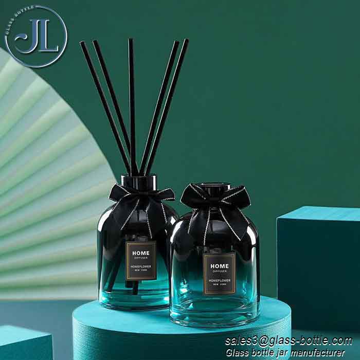 150ml gradient glass diffuser cylindrical inverted bell empty bottle wholesale