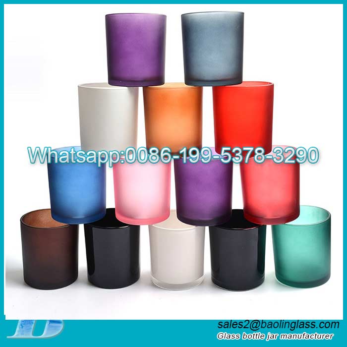 10oz Luxury Colorful Empty Glass Candle Jars & Containers
