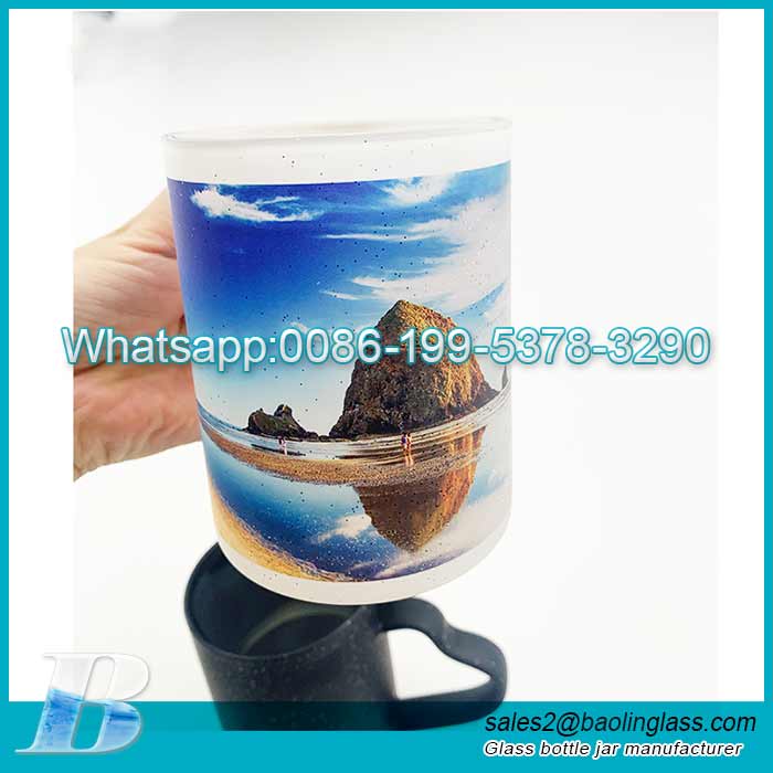 500ml Custom  Photo Magic Mug Color Changing Coffee Mug