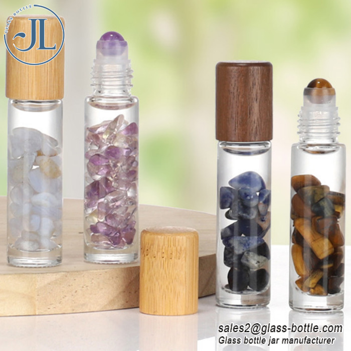 Healing Crystal Glass Roller Bottles