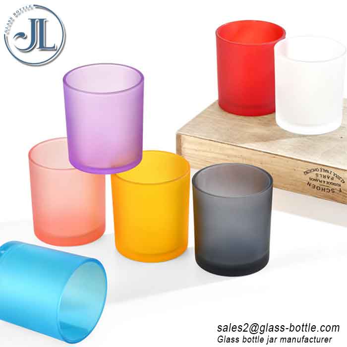 Matte Frosted Glass Candle Cups