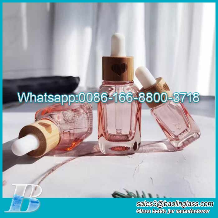 10ml/35ml Bamboo element essential oil sub-bottling small ice cube dropper essence small sample bottle thickened glass