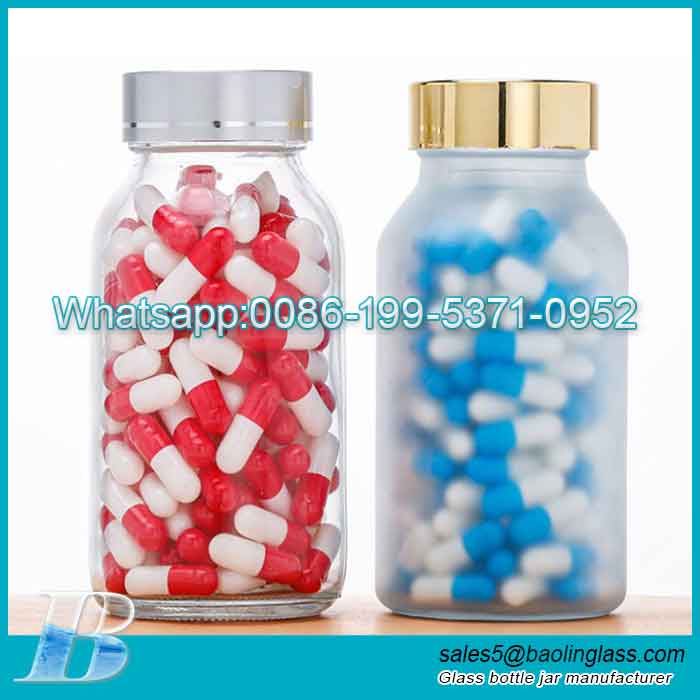 Manufacturers supply 150ml 250ml glass capsule bottle health care product bottle medicine packaging bottle