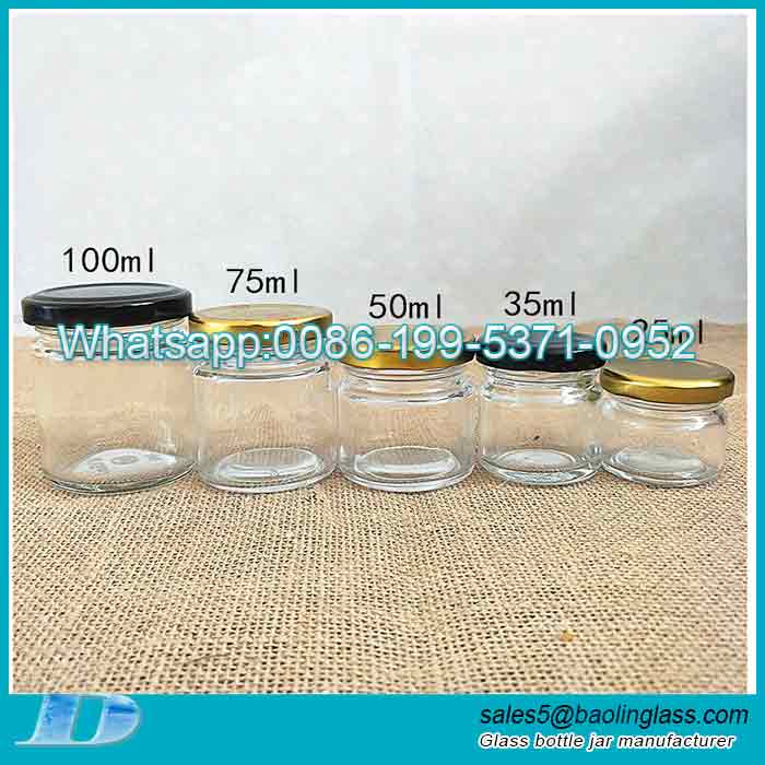 Custom honey glass jar production company wholesale supplier