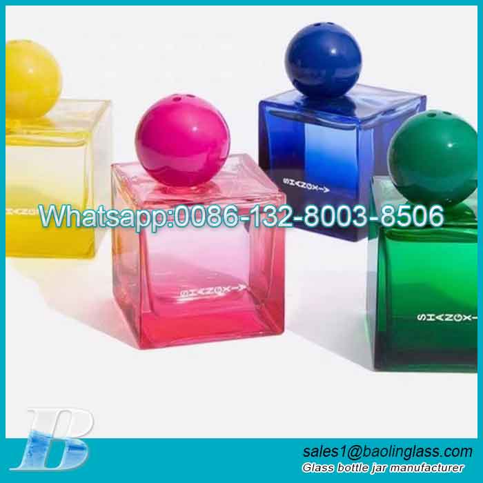 Squre Glass Diffuser Bottles with Caps