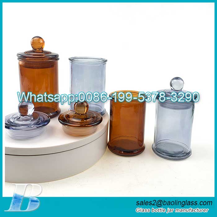 150ml Colorful Glass Candle Jar for packing fragrance candle