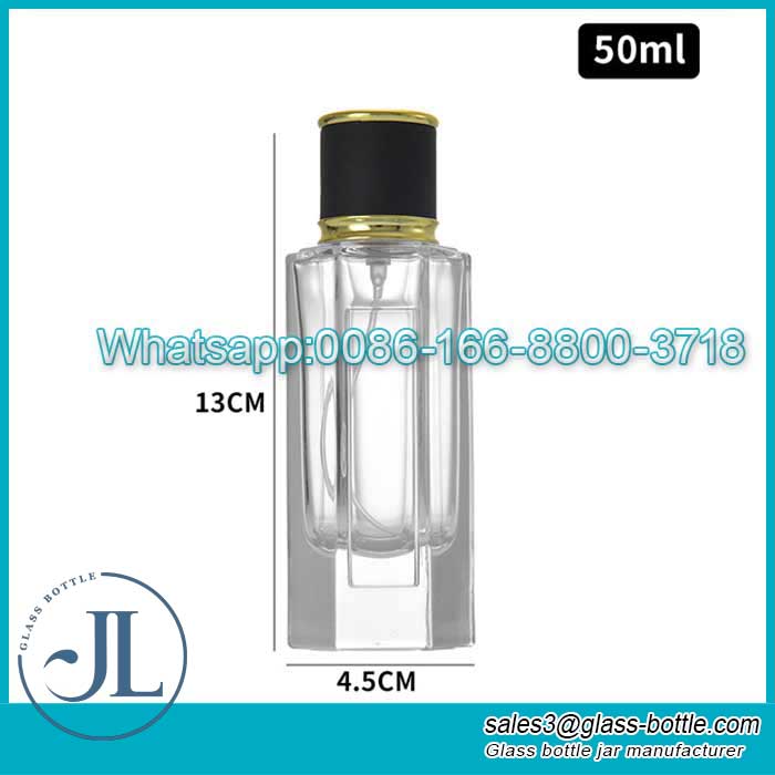 50ml Hexagonal Glass Perfume Bottle Perfume Bottle Cosmetic Glass Spray Bottle Wholesale