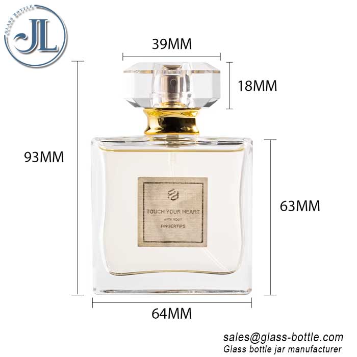 50ml Perfume Bottle New Glass Perfume Bottle Exquisite Cosmetic Packaging Material