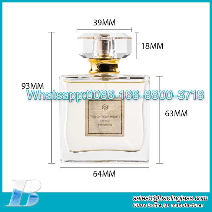 50ml Perfume Bottle New Glass Perfume Bottle Exquisite Cosmetic Packaging Material