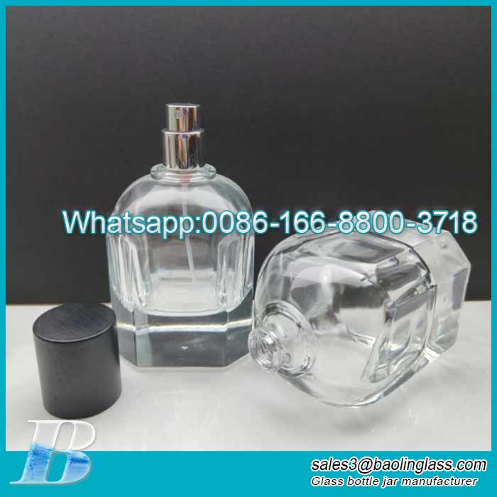 100ml-Clear-Polished-Glass-Perfume-Bottle-Wholesale