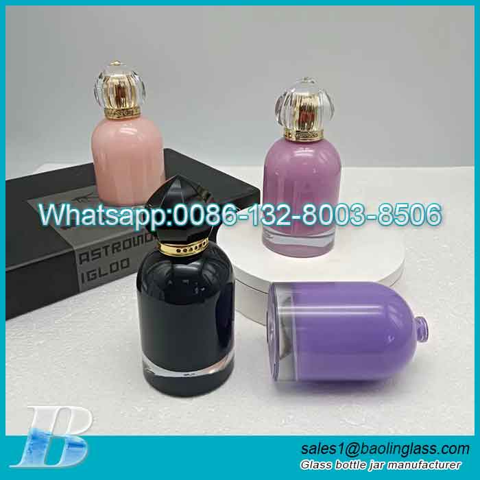 50ml Internal Paint Color Glass Perfume Bottle