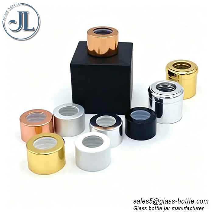 Classic Black Cube Glass Diffuser Bottles with Customized Lid
