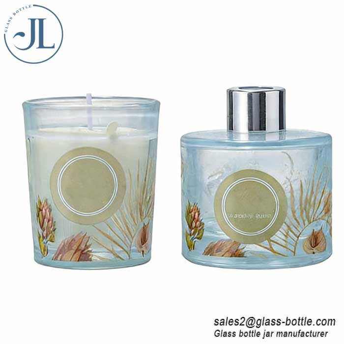 Customize 100ml Clear Candle Jar and reed diffuser bottle