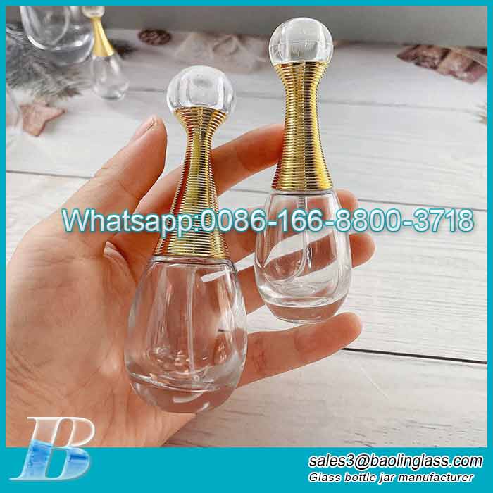 30ml50ml100ml drop-shaped glass perfume bottle wholesale