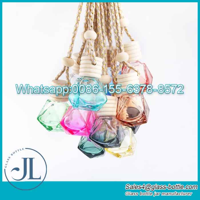 Diamond Colorful Air Freshener Perfume Bottle for Car