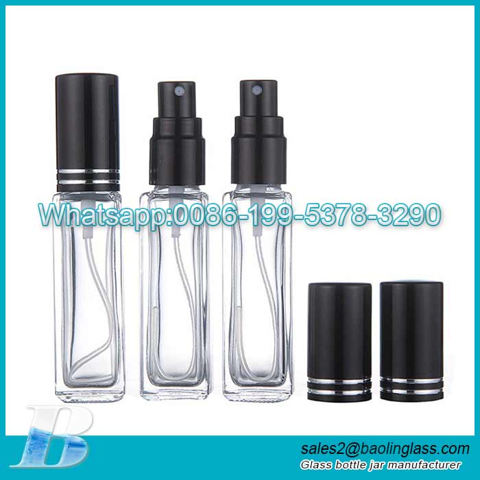 10ml Square perfume bottle with spray lid