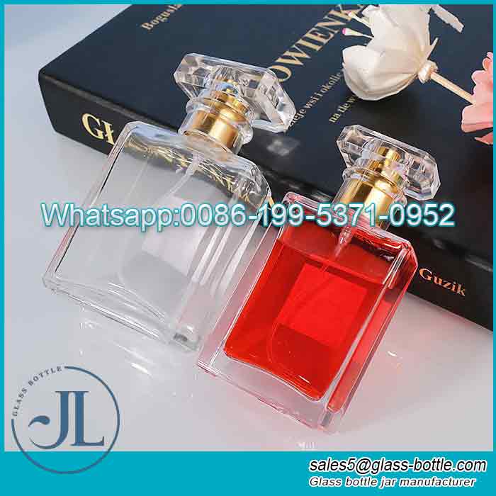 30ml Empty Perfume Bottle Square Glass supplier