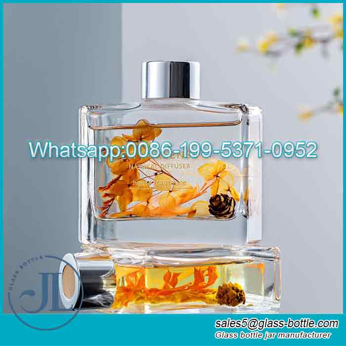 Custom 120ml Luxury Clear Reed Diffuser Bottle manufacturer