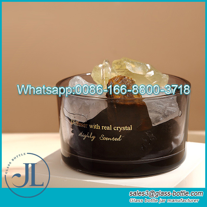 Natural Crystal Aromatherapy Diffuser Bottle Fireless Aromatherapy Glass Container