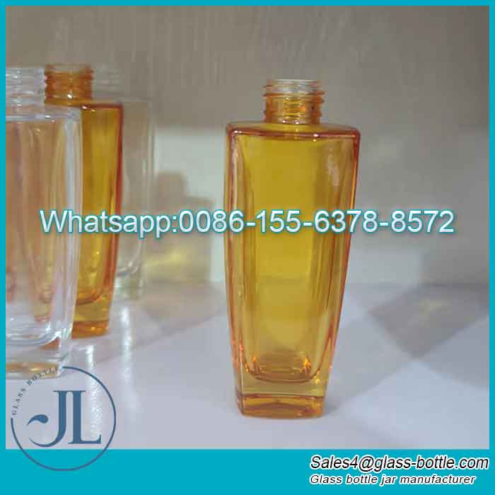 100ml Heavy-Bottomed Glass Cosmetic Bottle With Pressing Pump Head