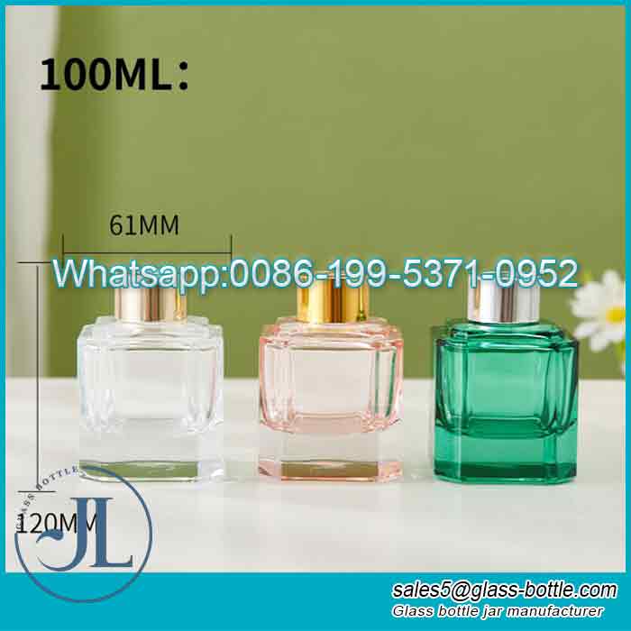 Custom 100ml empty reed diffuser fragrance glass bottle for aroma