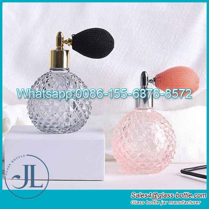 Refillable Spray Pressure Perfume Bottle with Air Bulb