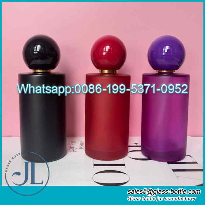 Custom 50ML Colorful Ball Cap Perfume Dispensing Bottle Cosmetic Spray Bottle