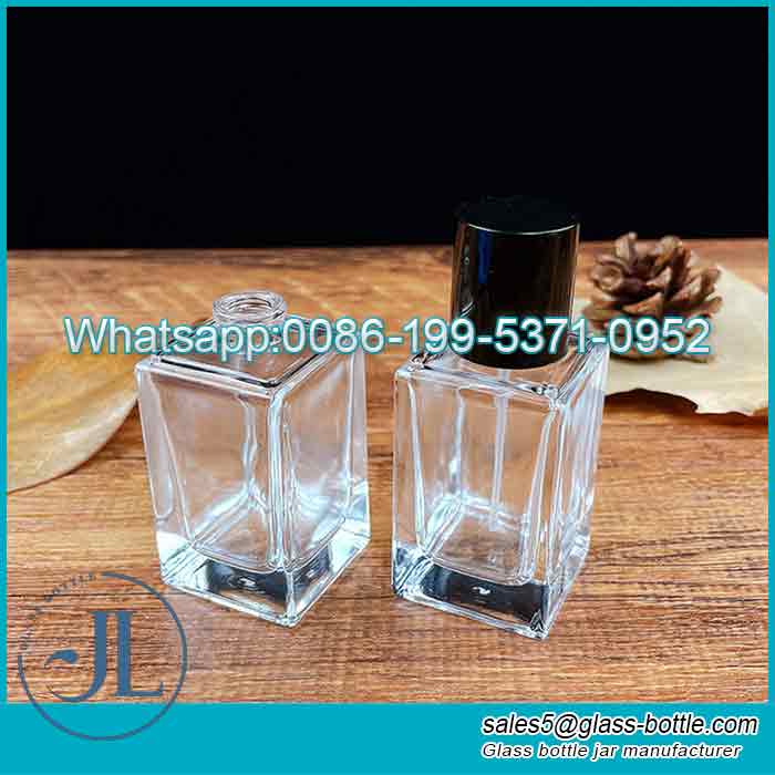 30ml transparent square bayonet perfume bottle supplier
