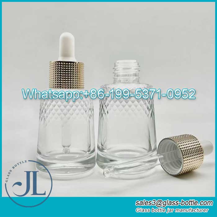 Lotion Dispensing 30ml Glass Essential Oil Bottle with Pipette wholesale