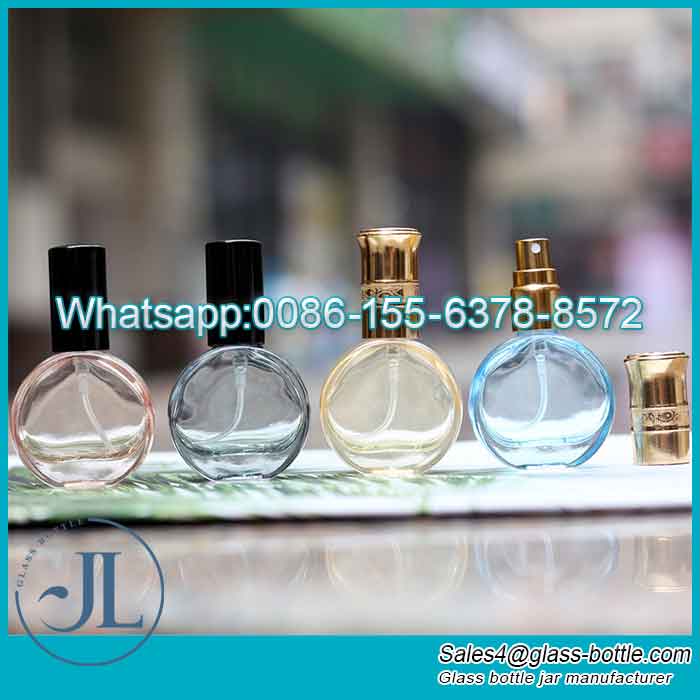 Color Glass Ball Perfume Container with fine pump