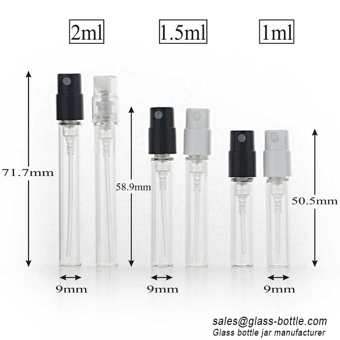1ml 1.5ml 2ml Crimp Neck Spray Perfume Tester Vials Wholesale