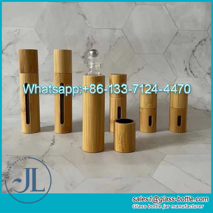 3ml 5ml 10ml bamboo roll on bottles