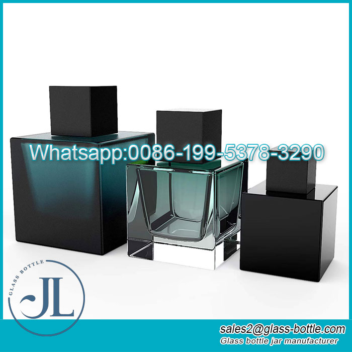 Square Shape 30ml 50ml 100ml Perfume Glass Spray Bottle