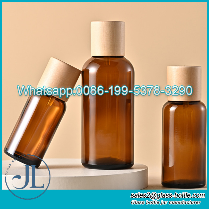 Anti-theft Cap Brown Essential Oil Bottle