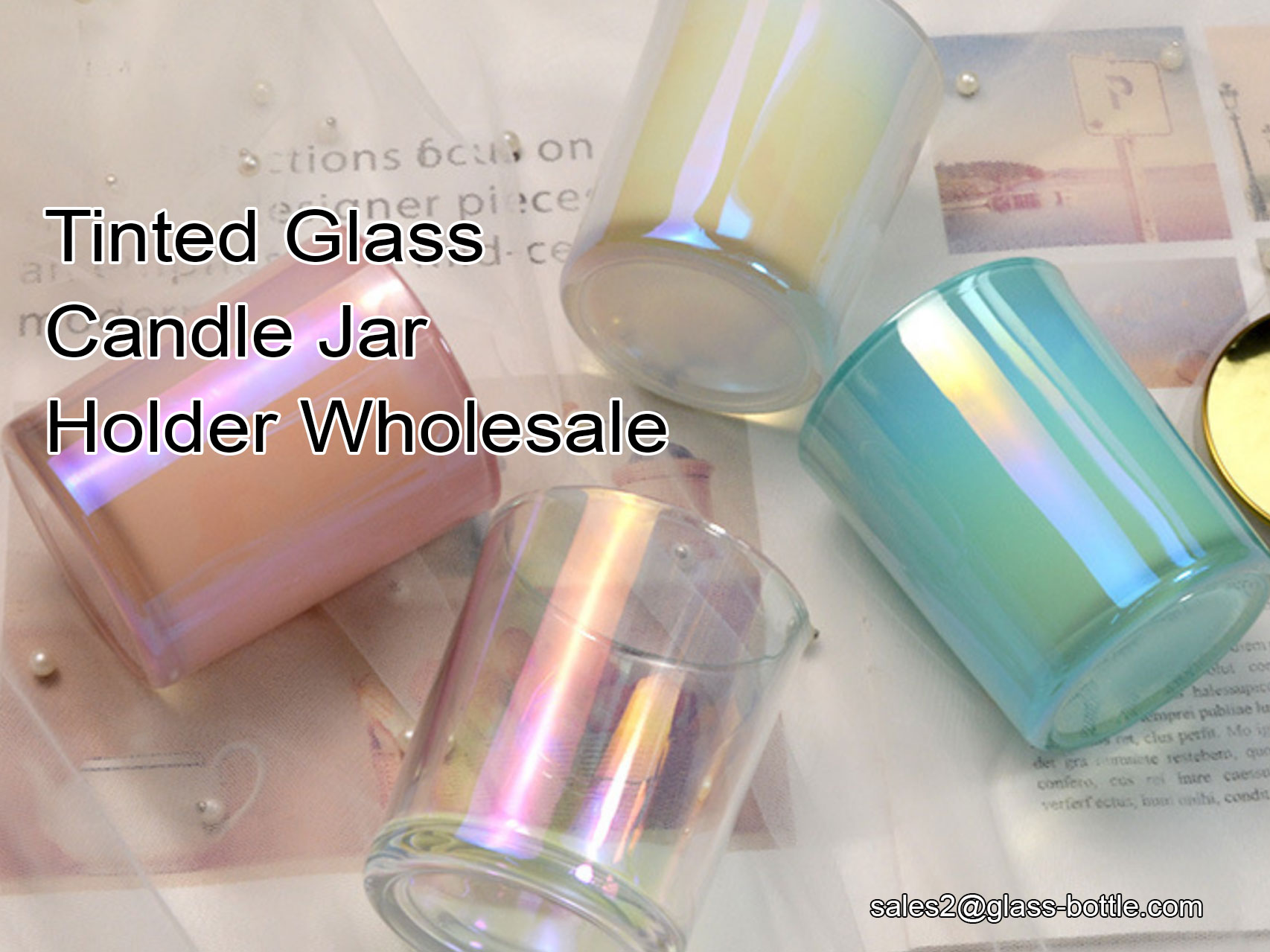 Tinted Glass Candle Jar Holder Wholesale