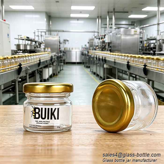 25ml 35ml Food Grade Glass Caviar Jar in Bulk