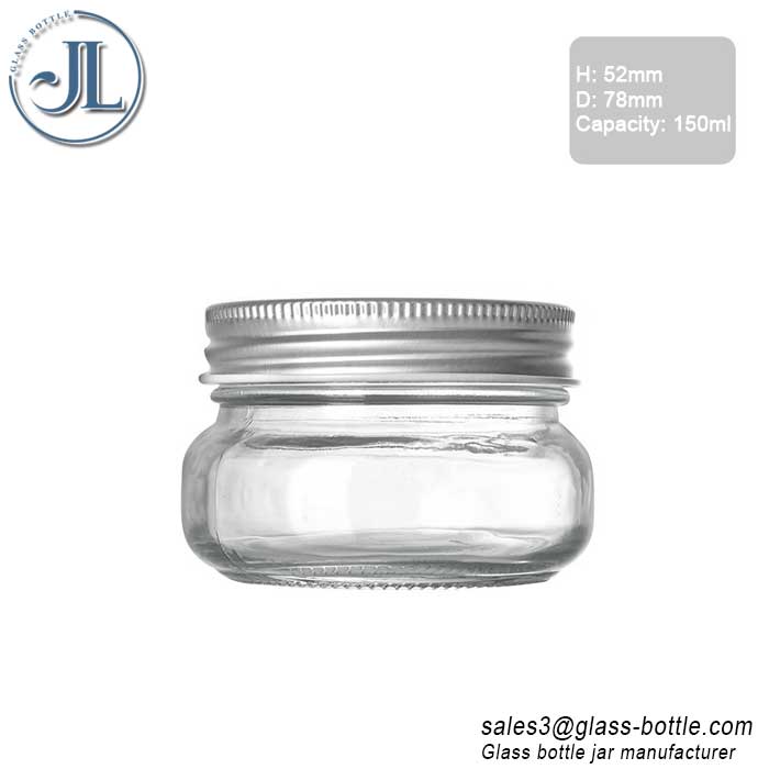 5oz-Clear-Glass-Wide-Mouth-Mason-Jar-With-Metal-Lid